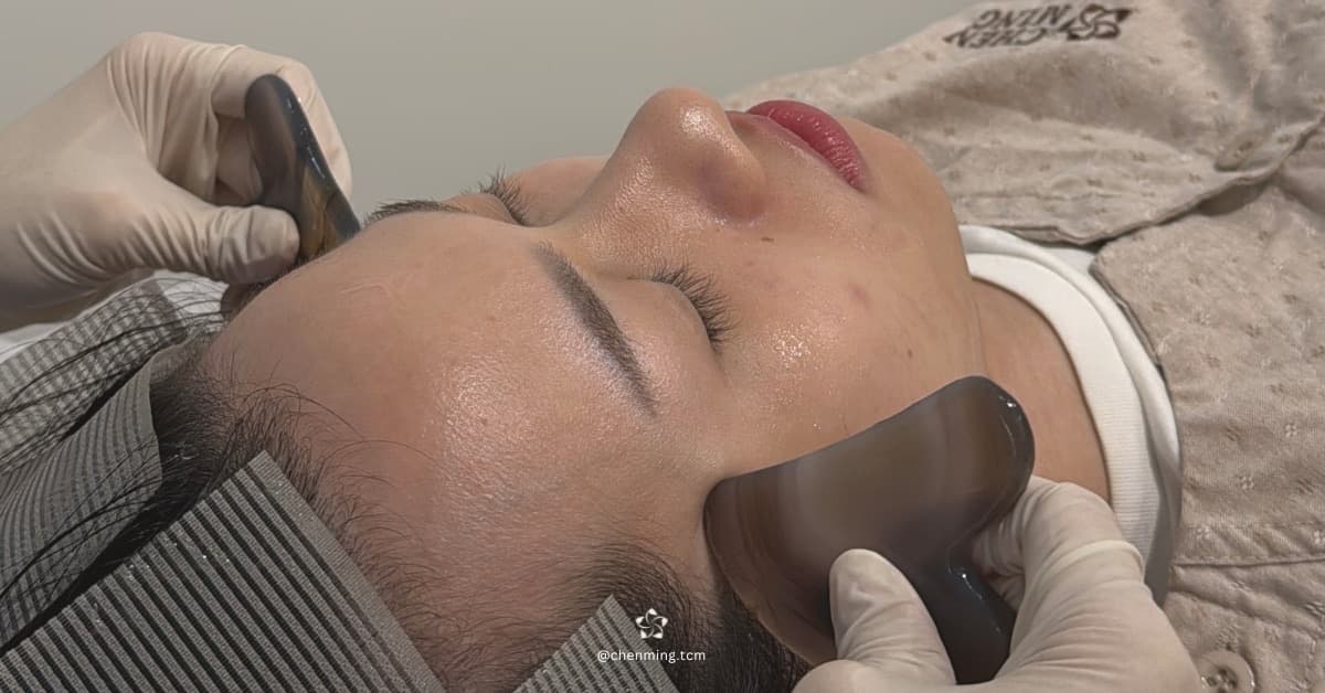 Gua Sha Facial at Chenming TCM Clinic, Bangkok Chinatown near Hua Lamphong MRT